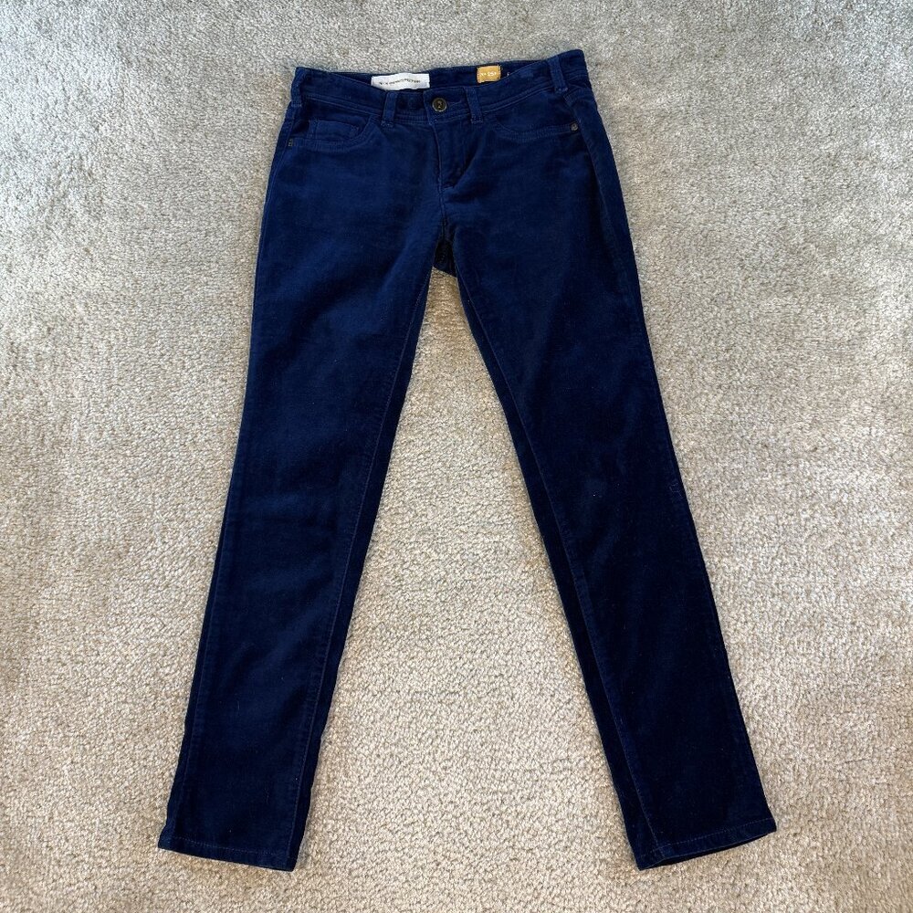 Pilcro and the Letterpress Navy Cropped Ankle Pants